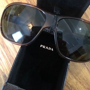 ❗️SOLD❗️Prada Square Tinted Glasses with case